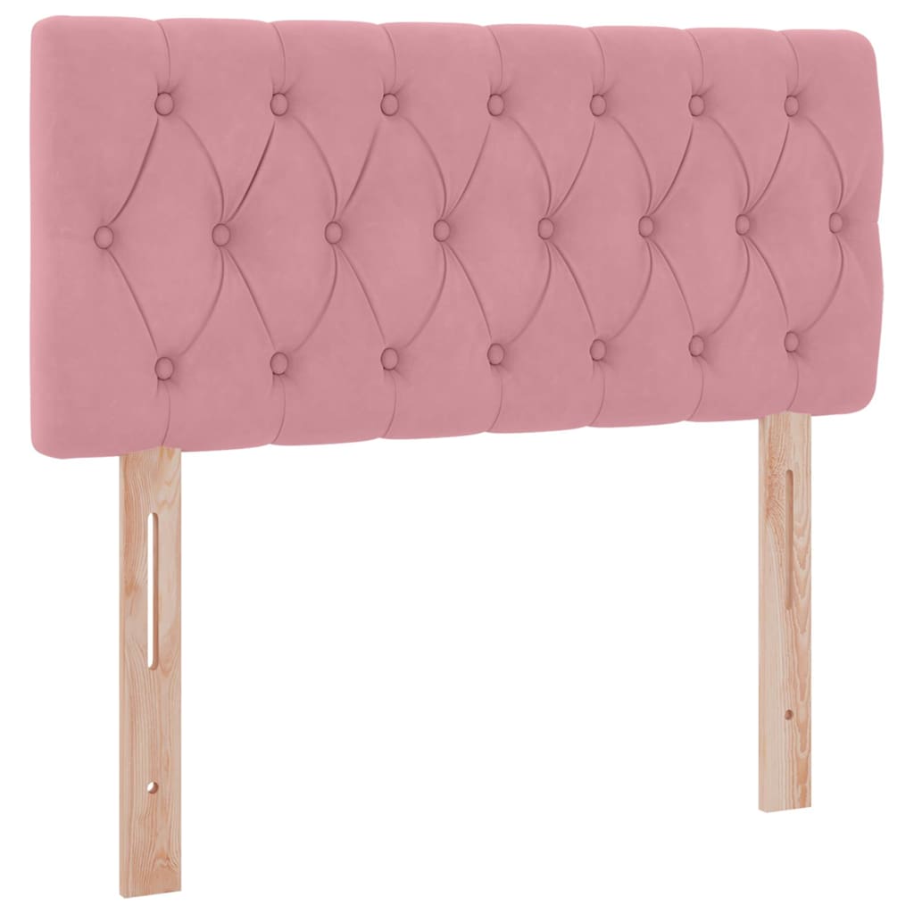 Letto con Contenitore con materasso Rosa 100 x 200 cm Velluto | homemem39