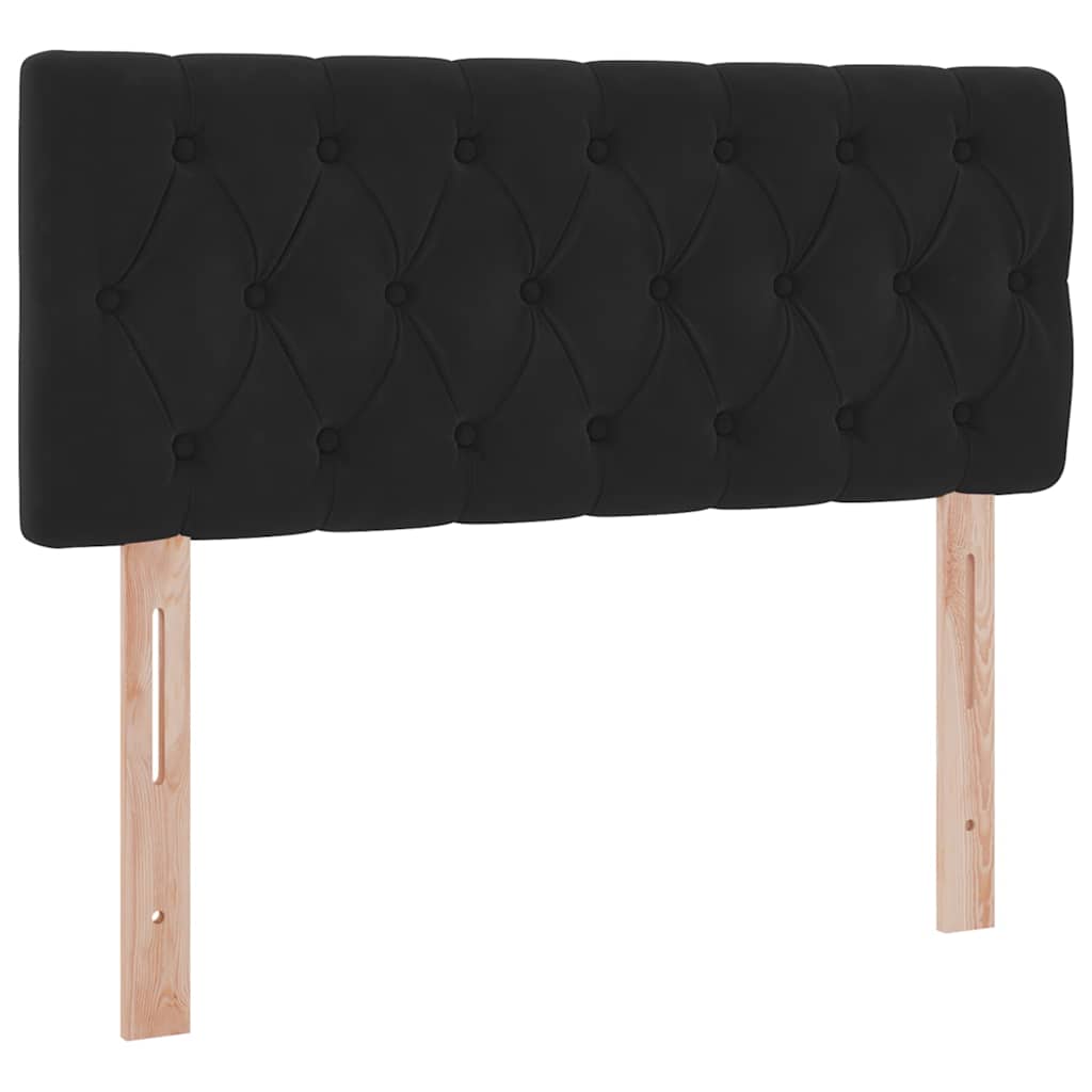 Letto con Contenitore con materasso Nero 120 x 190 cm Velluto | homemem39