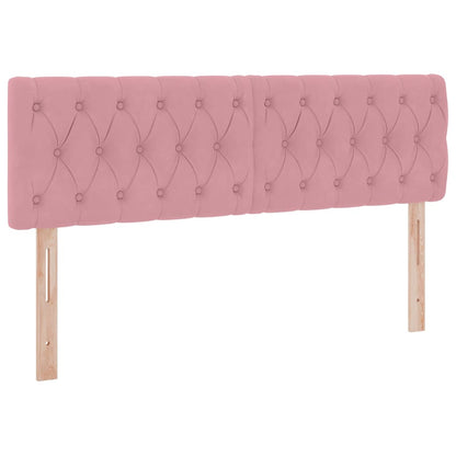 Letto con Contenitore con materasso Rosa 140 x 190 cm Velluto | homemem39