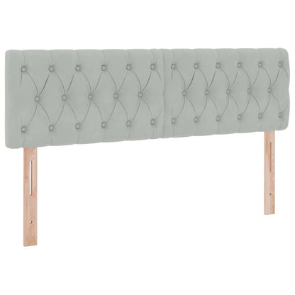 Letto con Contenitore Grigio chiaro 140 x 200 cm Velluto | homemem39