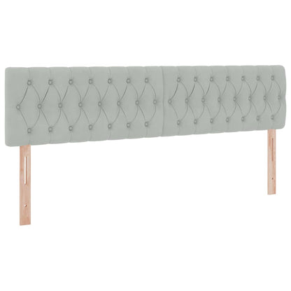 Letto con Contenitore Grigio chiaro 160 x 200 cm Velluto | homemem39