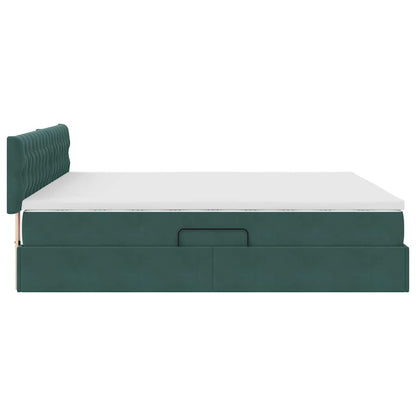 Letto con Contenitore Verde Scuro 180 x 200 cm Velluto | homemem39