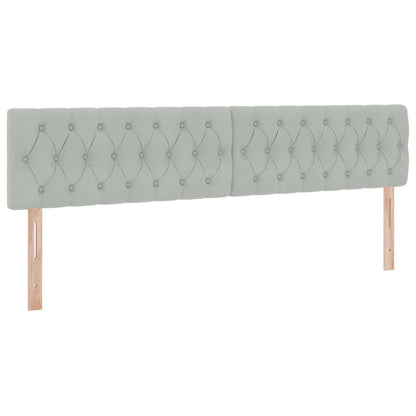 Letto con Contenitore Grigio chiaro 200 x 200 cm Velluto | homemem39