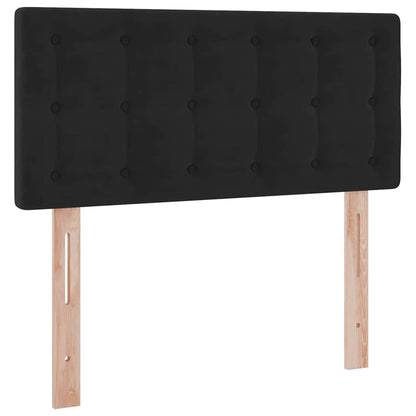 Letto con Contenitore con materasso Nero 90 x 190 cm Velluto | homemem39