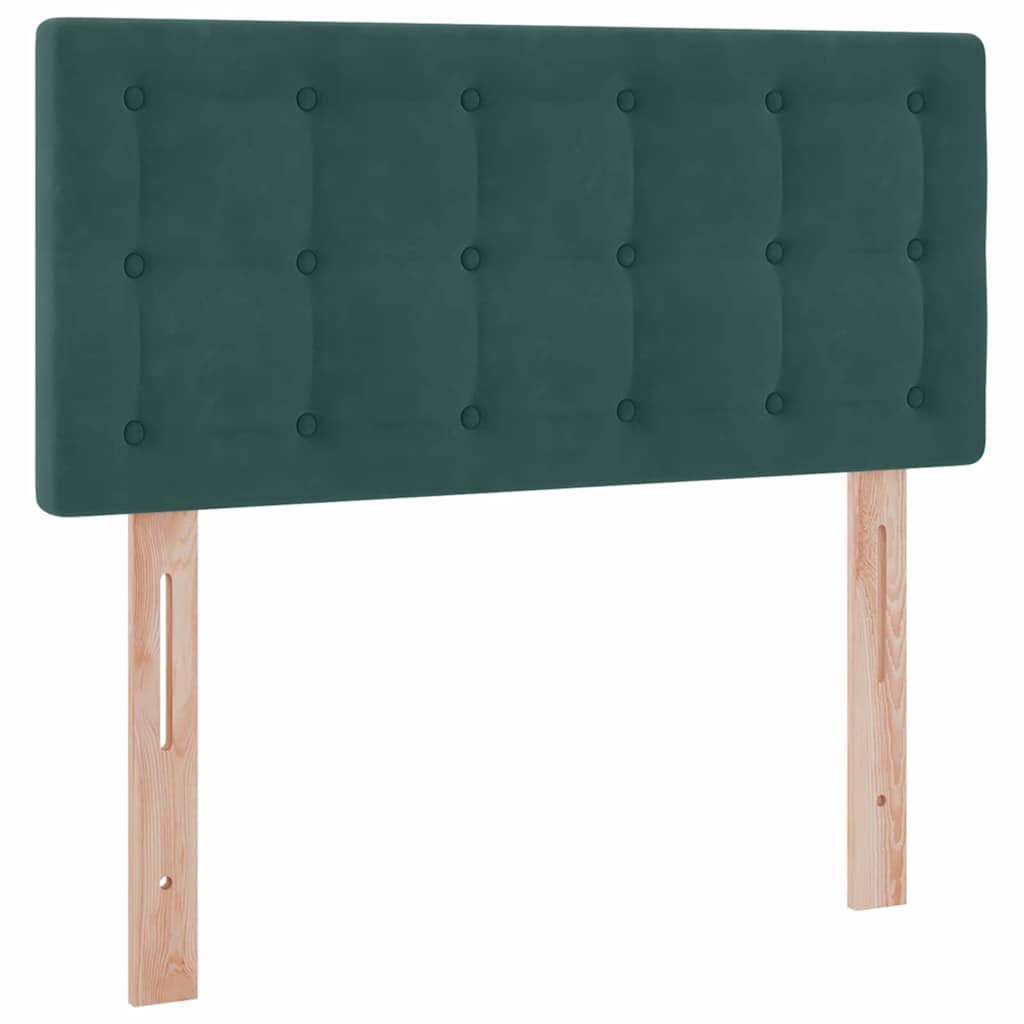 Letto con Contenitore Verde Scuro 90 x 190 cm Velluto
