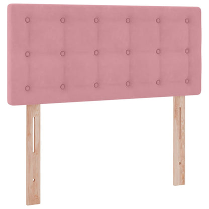 Letto con Contenitore con materasso Rosa 90 x 190 cm Velluto | homemem39