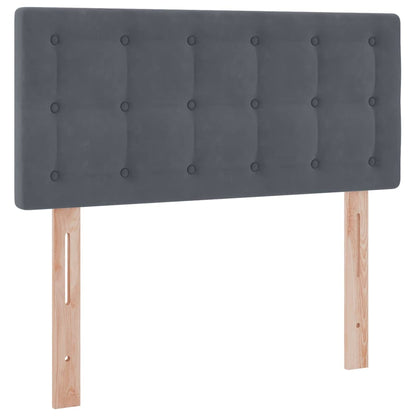 Letto con Contenitore Grigio scuro 100 x 200 cm Velluto | homemem39