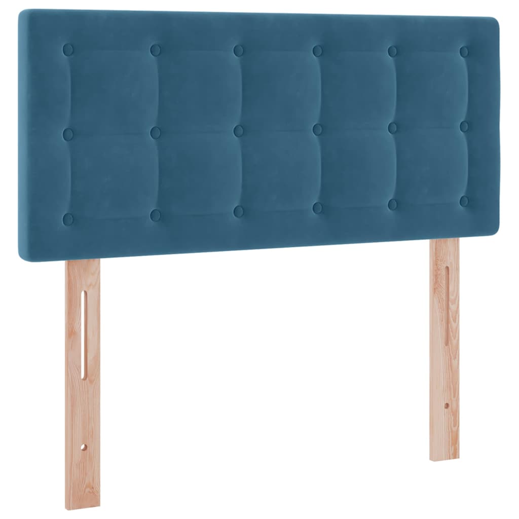 Letto con Contenitore Blu Scuro 100 x 200 cm Velluto | homemem39