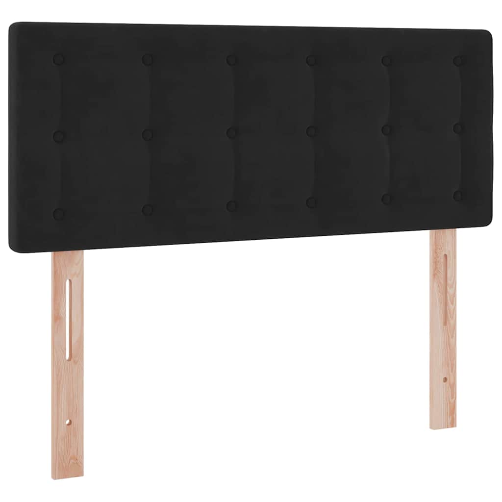 Letto con Contenitore con materasso Nero 120 x 190 cm Velluto | homemem39