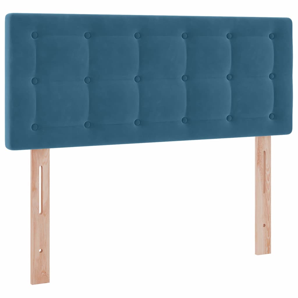 Letto con Contenitore Blu Scuro 120 x 200 cm Velluto | homemem39