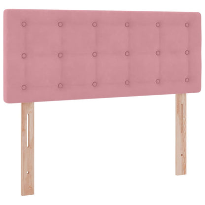 Letto con Contenitore con materasso Rosa 120 x 200 cm Velluto | homemem39