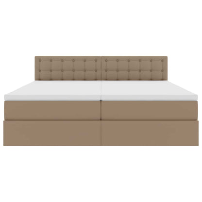 Letto con Contenitore Cappuccino 180 x 200 cm Pelle Sintetica | homemem39