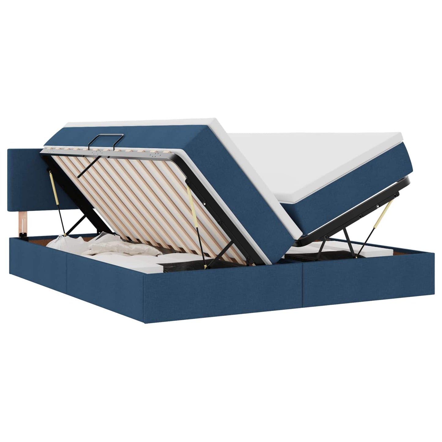 Letto con Contenitore Blu 180 x 200 cm Pelle Sintetica | homemem39