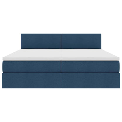 Letto con Contenitore Blu 100 x 200 cm Pelle Sintetica | homemem39