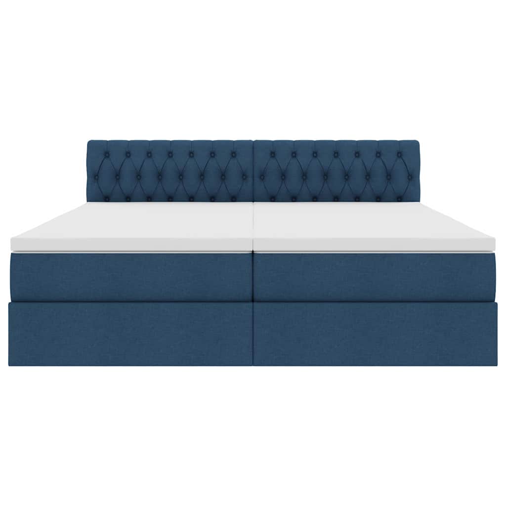 Letto con Contenitore Blu 180 x 200 cm Pelle Sintetica | homemem39