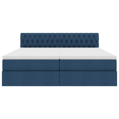 Letto con Contenitore Blu 180 x 200 cm Pelle Sintetica | homemem39