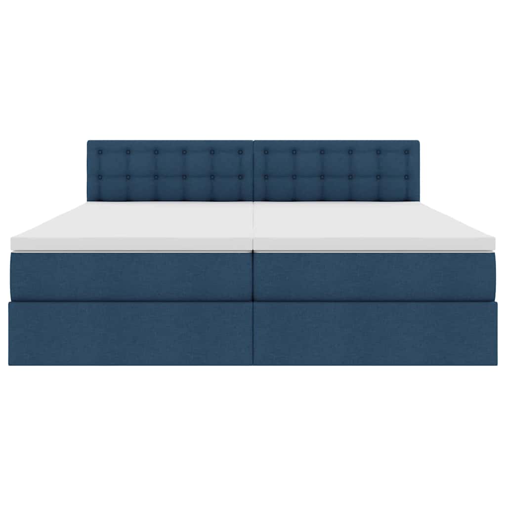 Letto con Contenitore Blu 180 x 200 cm Pelle Sintetica | homemem39