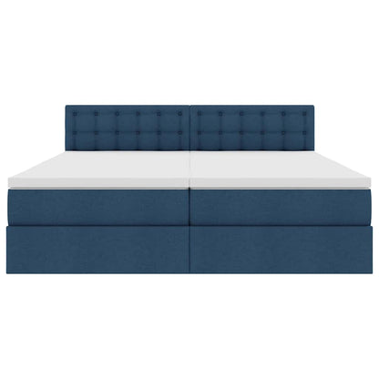 Letto con Contenitore Blu 180 x 200 cm Pelle Sintetica | homemem39