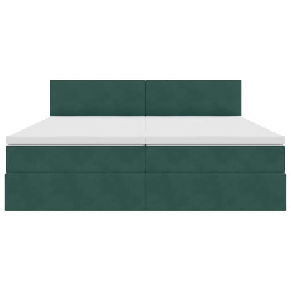 Letto con Contenitore con materasso Verde Scuro 90 x 200 cm | homemem39