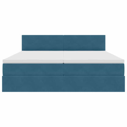 Letto con Contenitore con materasso Blu Scuro 90 x 200 cm | homemem39