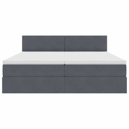 Letto con Contenitore con materasso Grigio scuro 100 x 200 cm | homemem39