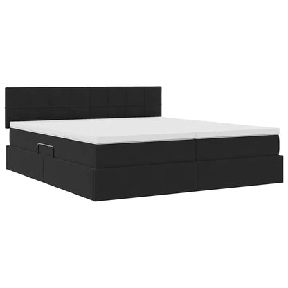 Letto con Contenitore con materasso Nero 90 x 200 cm | homemem39