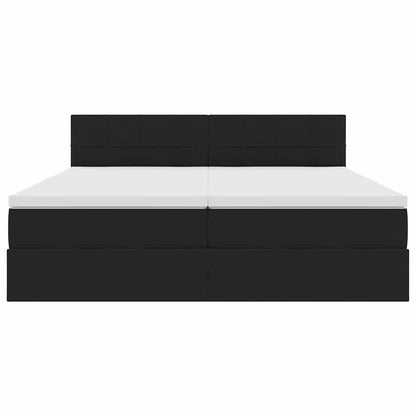 Letto con Contenitore con materasso Nero 90 x 200 cm | homemem39