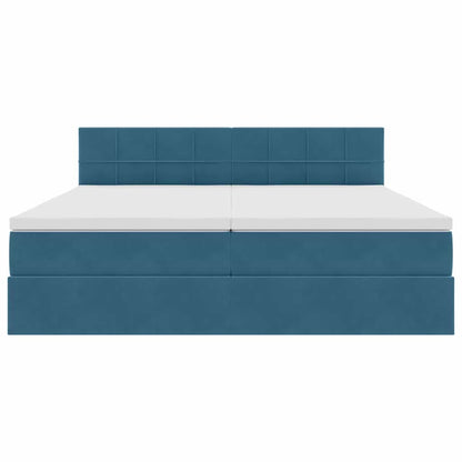 Letto con Contenitore con materasso Blu Scuro 90 x 200 cm | homemem39