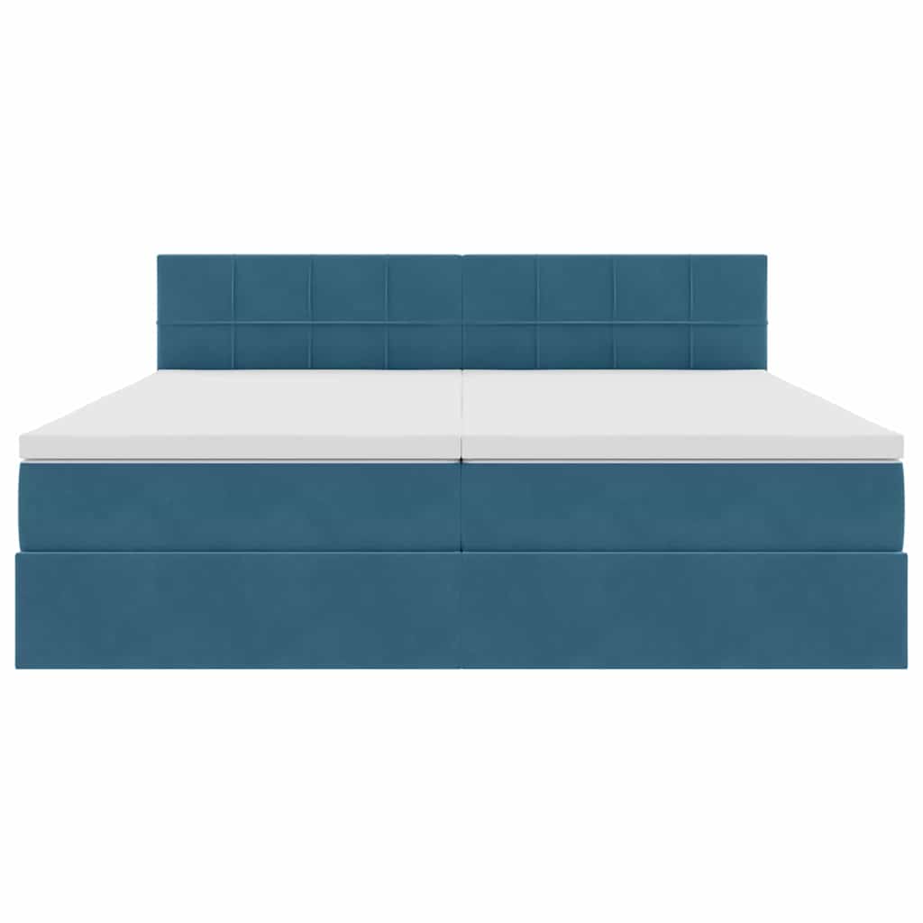 Letto con Contenitore con materasso Blu Scuro 90 x 200 cm | homemem39