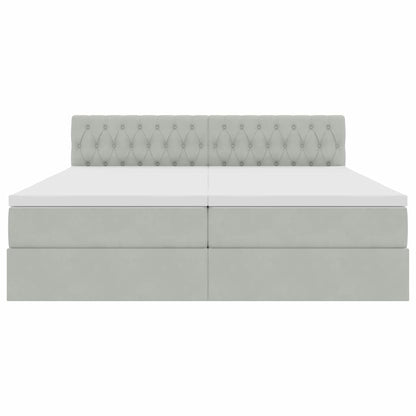 Letto con Contenitore con materasso Grigio chiaro 100 x 200 cm | homemem39