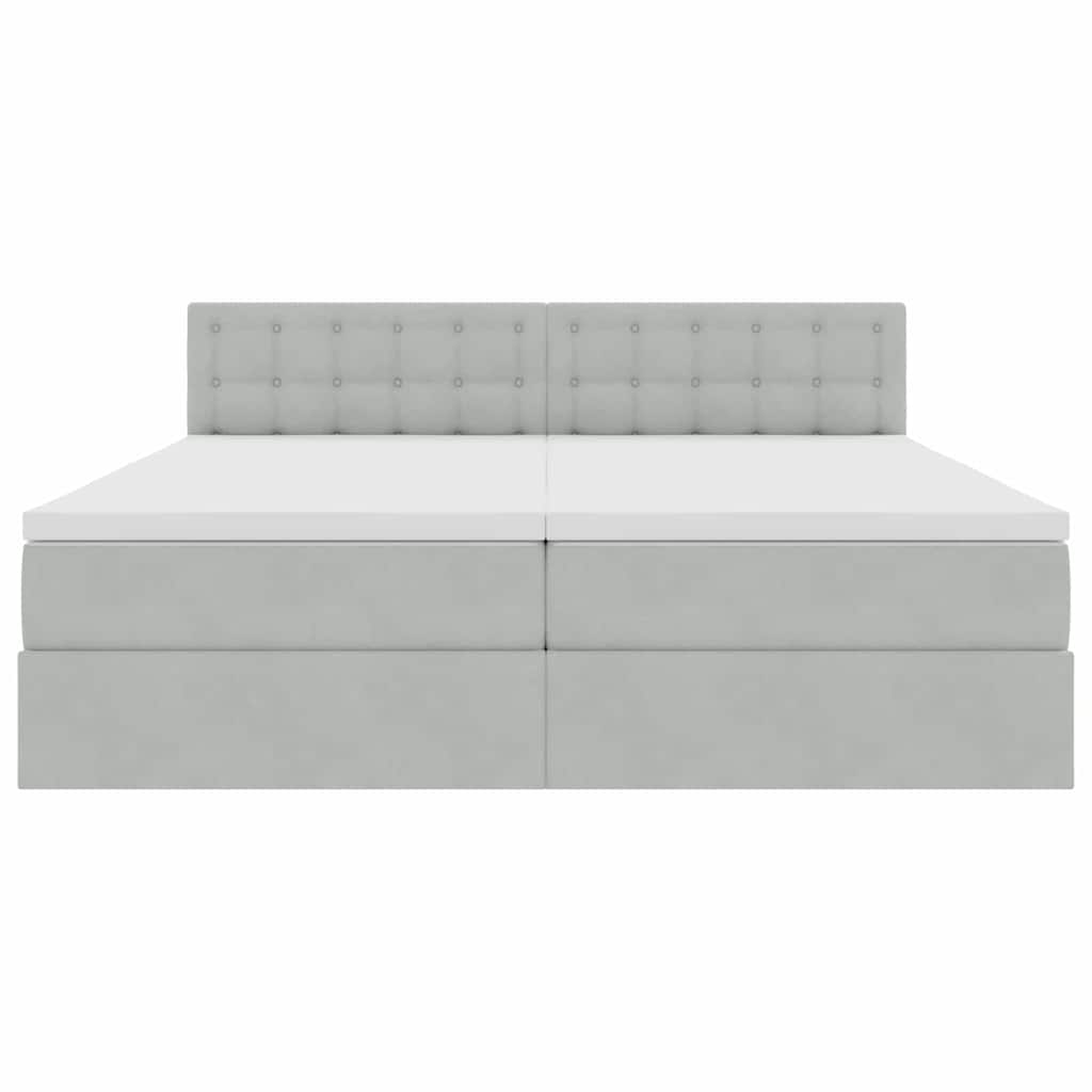Letto con Contenitore con materasso Grigio chiaro 90 x 200 cm | homemem39