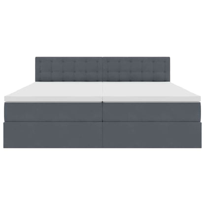 Letto con Contenitore con materasso Grigio scuro 90 x 200 cm | homemem39