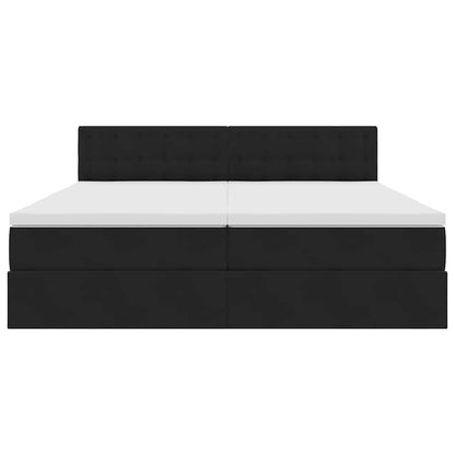 Letto con Contenitore con materasso Nero 90 x 200 cm | homemem39