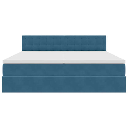 Letto con Contenitore con materasso Blu Scuro 90 x 200 cm | homemem39