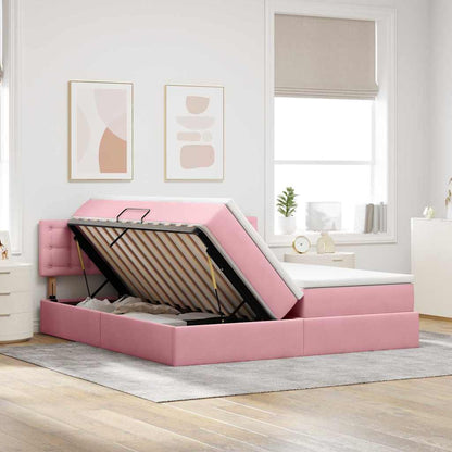 Letto con Contenitore con materasso Rosa 90 x 200 cm | homemem39