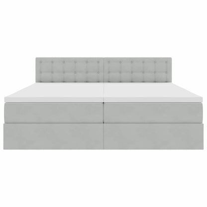 Letto con Contenitore con materasso Grigio chiaro 100 x 200 cm | homemem39