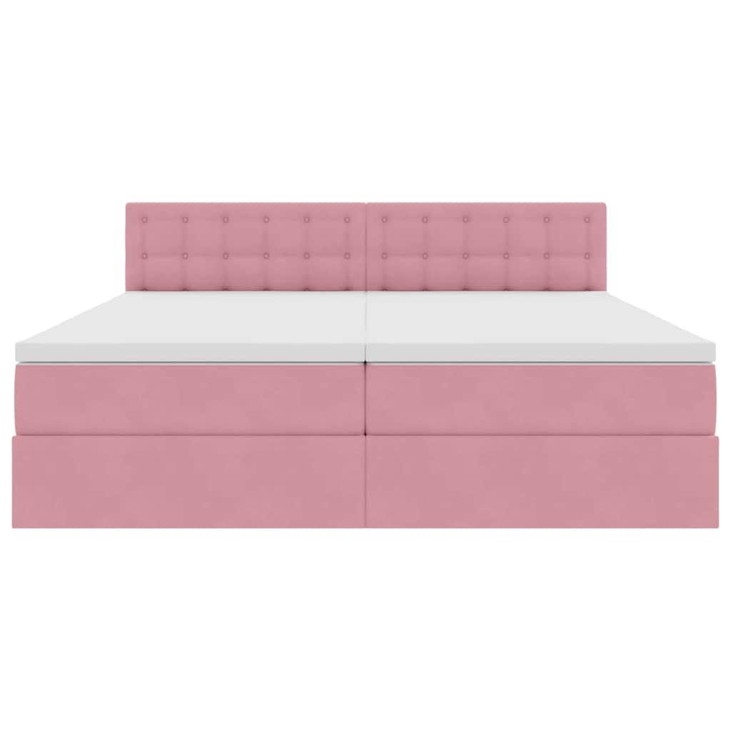 Letto con Contenitore con materasso Rosa 100 x 200 cm | homemem39