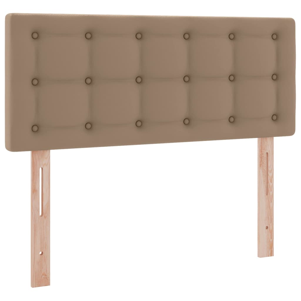 Letto con contenitore e LED con led Cappuccino 120 x 200 cm | homemem39