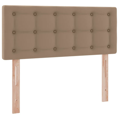 Letto con contenitore e LED con led Cappuccino 120 x 200 cm | homemem39