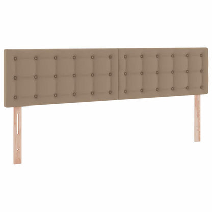 Letto con contenitore e LED con led Cappuccino 180 x 200 cm | homemem39
