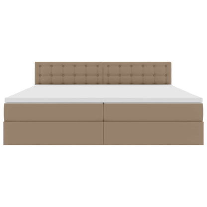 Letto con contenitore e LED con led Grigio chiaro 200 x 200 cm | homemem39