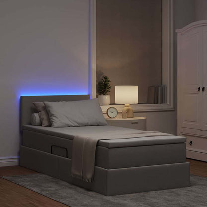 Letto con contenitore e LED Talpa 90 x 190 cm Tessuto | homemem39