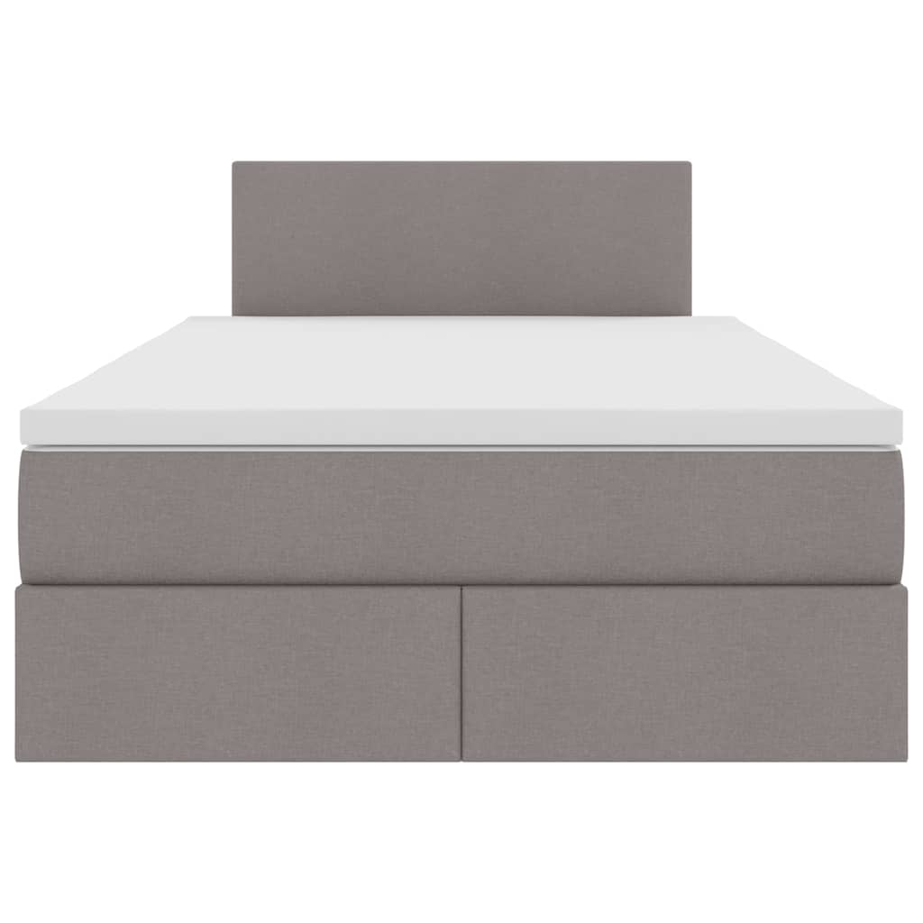 Letto con contenitore LED e materasso Tortora 120 x 200 cm | homemem39