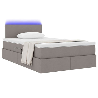 Letto con contenitore LED e materasso Tortora 120 x 200 cm | homemem39
