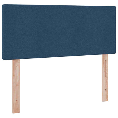 Letto con contenitore e LED con led Blu 120 x 200 cm Tessuto | homemem39