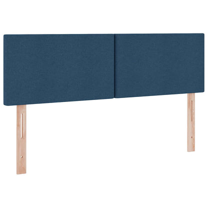 Letto con contenitore e LED con led Blu 140 x 190 cm Tessuto | homemem39
