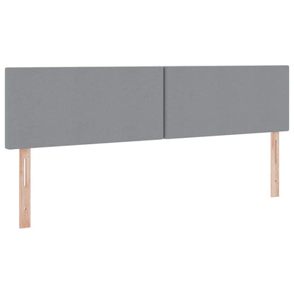 Letto con contenitore e LED Grigio chiaro 180 x 200 cm Tessuto | homemem39