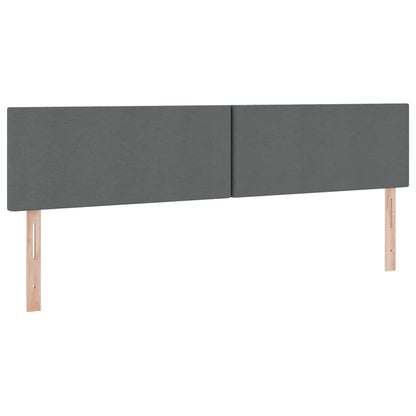 Letto con contenitore e LED Grigio scuro 200 x 200 cm