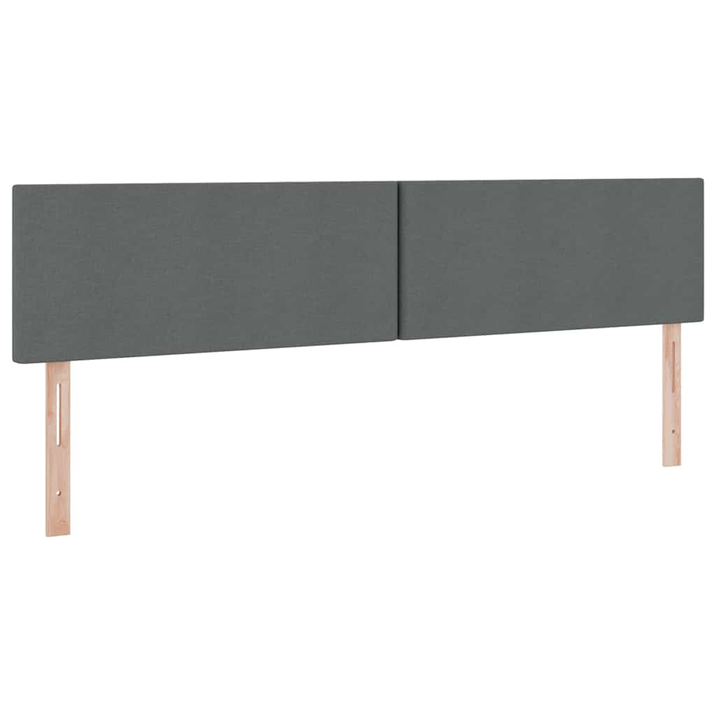 Letto con contenitore e LED Grigio scuro 200 x 200 cm