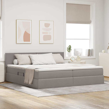 Letto con contenitore e LED con led Talpa 200 x 200 cm Tessuto | homemem39